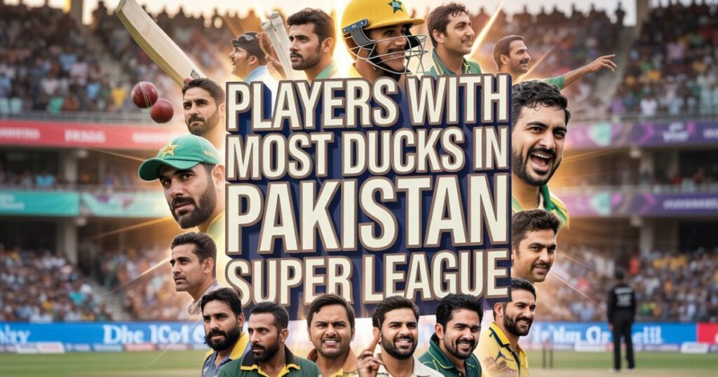 Most Ducks in Pakistan Super League